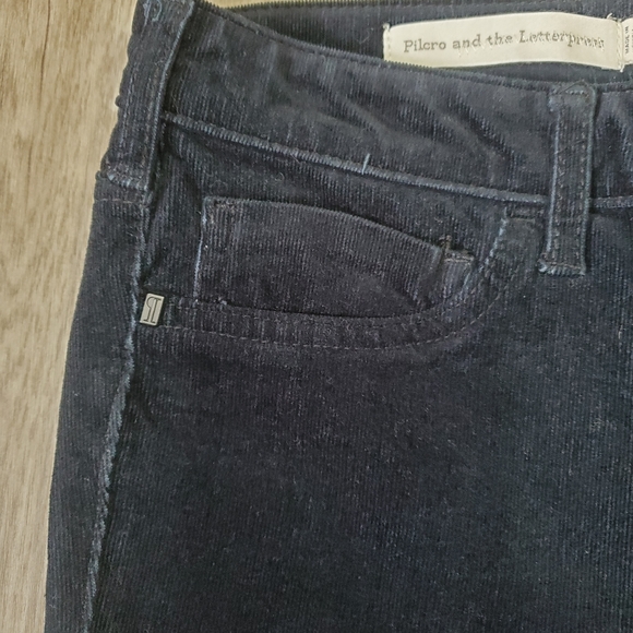 Anthropologie Pilcro and the letterpress Navy Blue Corduroy High-Rise Pants 27 - Picture 6 of 16
